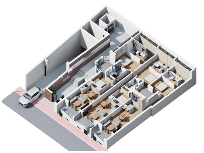2 sypialnia Apartament na sprzedaż w Torrevieja z basenem - 260 000 € (Ref: 10041046)