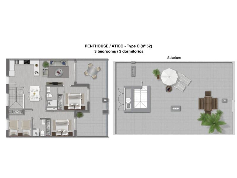 2 sypialnia Apartament na sprzedaż w Torrevieja z basenem - 330 000 € (Ref: 10042943)