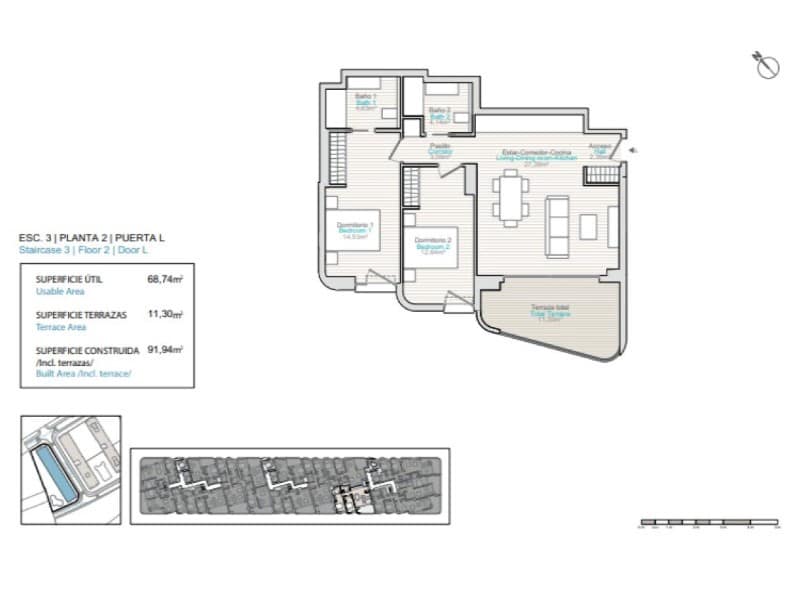 2 soveværelse Lejlighed til salg i La Villajoyosa / Vila Joiosa med swimmingpool garage - € 370.000 (Ref: 10042953)