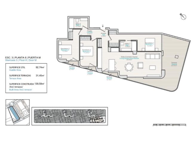 2 soveværelse Lejlighed til salg i Platja Vila Joiosa - Platja de Torres, La Villajoyosa / Vila Joiosa med swimmingpool garage - € 370.000 (Ref: 10042953)