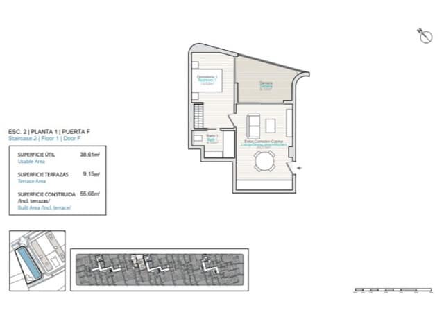 2 soveværelse Lejlighed til salg i Platja Vila Joiosa - Platja de Torres, La Villajoyosa / Vila Joiosa med swimmingpool garage - € 370.000 (Ref: 10042953)
