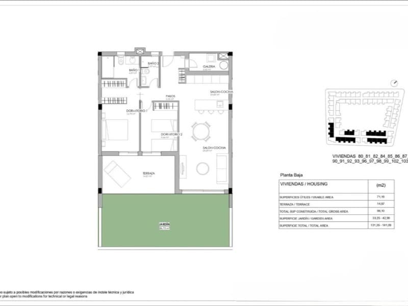 Pareado de 2 habitaciones en La Veleta en venta con piscina - 380.000 € (Ref: 10042955)