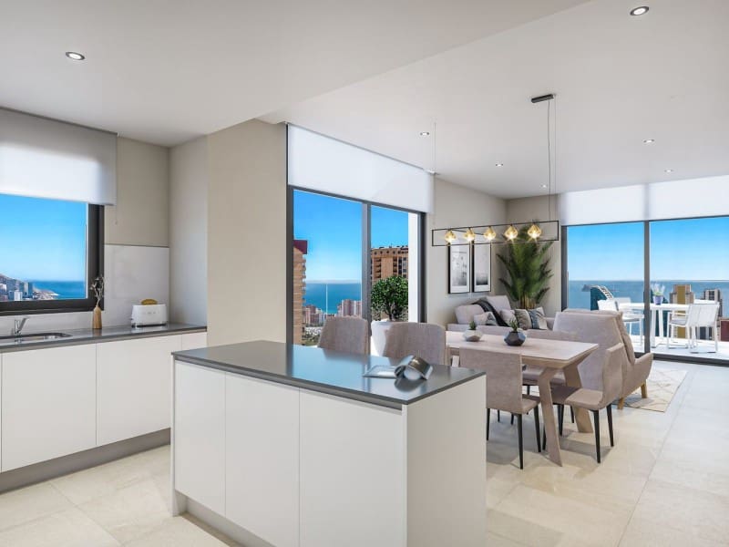 3 soveværelse Lejlighed til salg i Benidorm med swimmingpool - € 601.000 (Ref: 10055192)