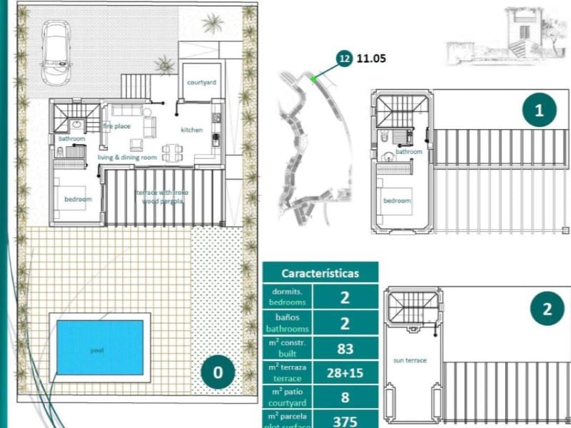3 soverom Kjedet enebolig til salgs i Sucina med svømmebasseng - € 350 000 (Ref: 10055204)