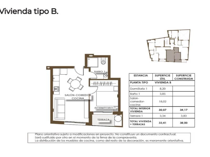 Apartamento de 2 habitaciones en Torrevieja en venta con piscina - 287.000 € (Ref: 10075539)