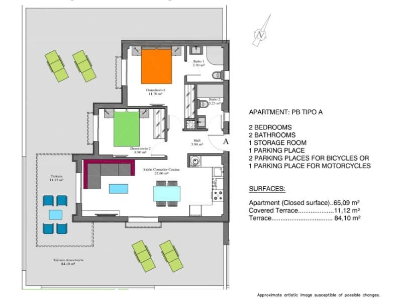 2 soveværelse Lejlighed til salg i Orihuela med swimmingpool - € 255.000 (Ref: 10075540)