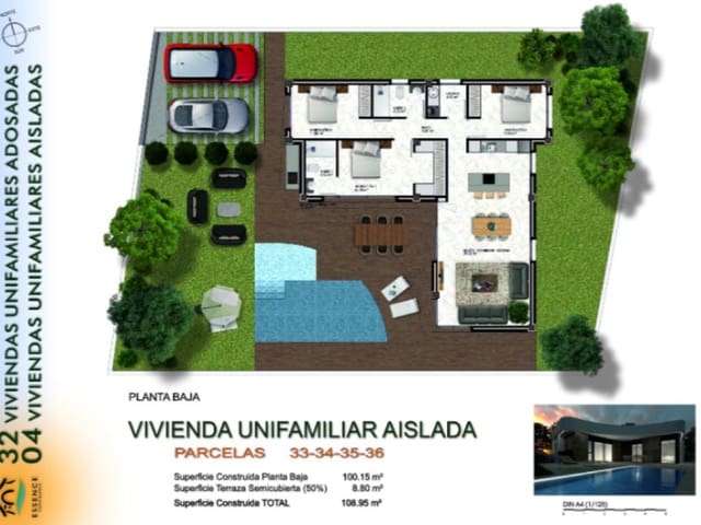 3 soverom Villa til salgs i Los Montesinos med svømmebasseng - € 535 000 (Ref: 10075548)