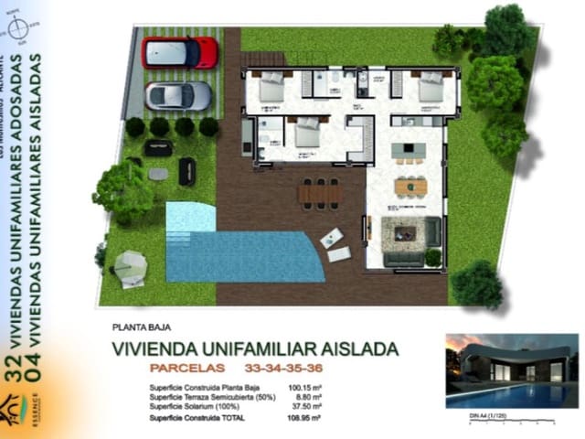 3 soverom Villa til salgs i Los Montesinos med svømmebasseng - € 535 000 (Ref: 10075548)