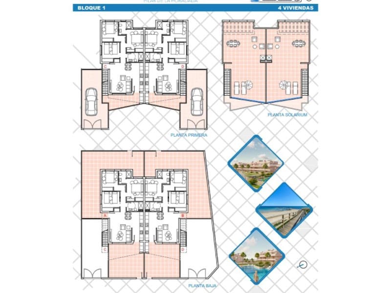 3 quarto Apartamento para venda em Pilar de la Horadada com piscina - 329 000 € (Ref: 10081039)