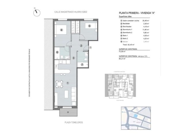 Apartamento de 2 habitaciones en Pescadores, Mazarrón en venta - 235.000 € (Ref: 10098277)