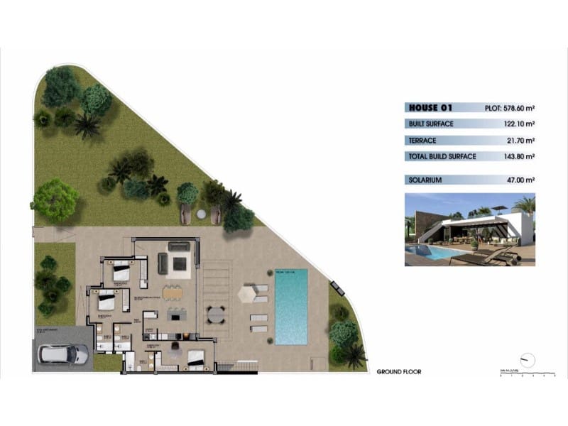 3 soveværelse Villa til salg i Muchamiel / Mutxamel med swimmingpool - € 625.000 (Ref: 10155210)