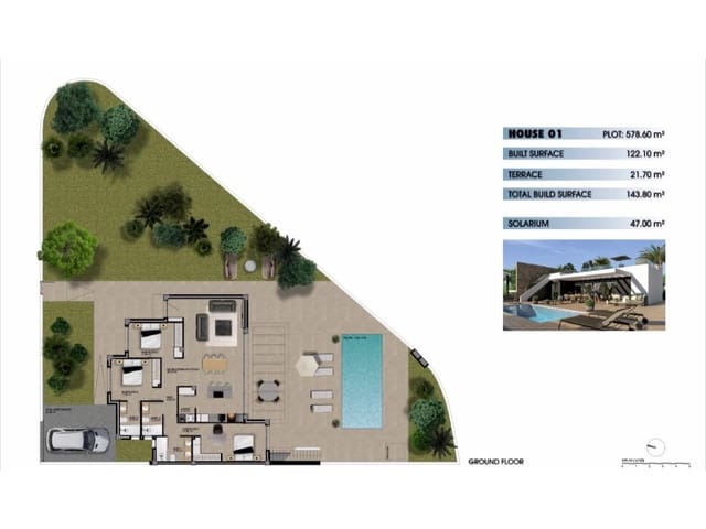 3 soveværelse Villa til salg i Muchamiel / Mutxamel med swimmingpool - € 625.000 (Ref: 10155210)