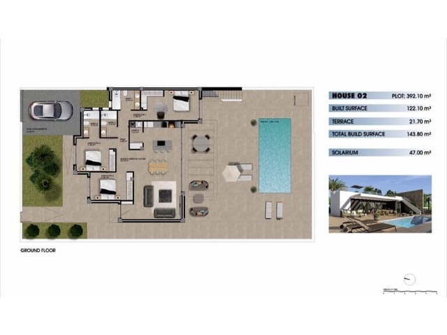 3 soveværelse Villa til salg i Muchamiel / Mutxamel med swimmingpool - € 625.000 (Ref: 10155210)