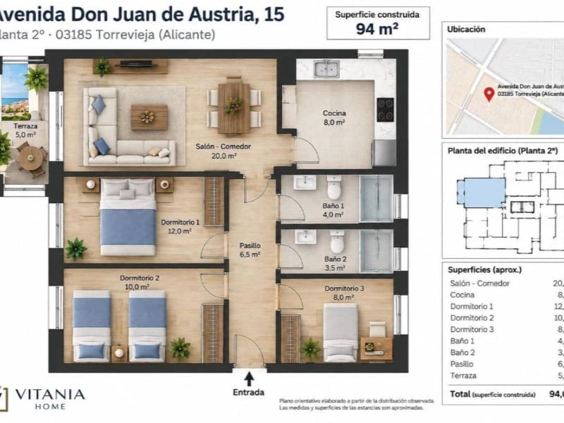 3 quarto Apartamento para venda em La Veleta - 174 500 € (Ref: 10155214)