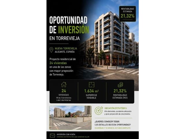 Grond te koop in Nueva Torrevieja, Torrevieja - € 950.000 (Ref: 10171473)