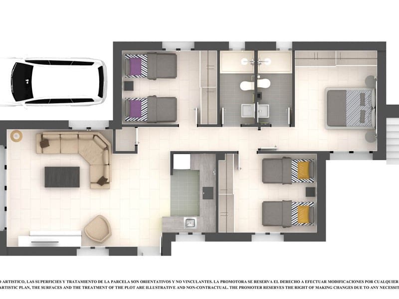2 slaapkamer Villa te koop in Los Alcazares met zwembad - € 269.500 (Ref: 10175148)