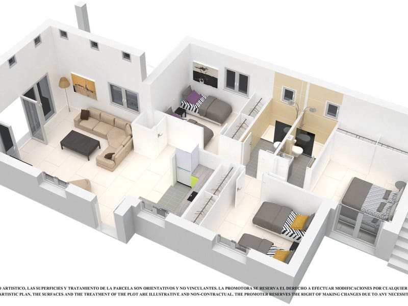 2 slaapkamer Villa te koop in Los Alcazares met zwembad - € 269.500 (Ref: 10175148)