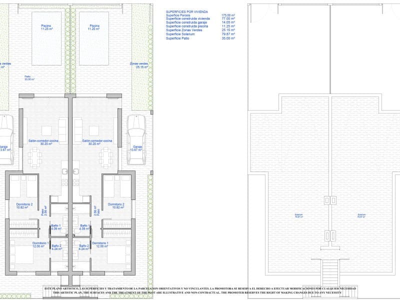 2 slaapkamer Villa te koop in Los Alcazares met zwembad - € 269.500 (Ref: 10175148)