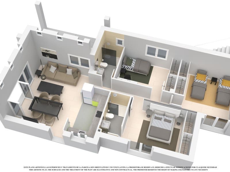 2 slaapkamer Villa te koop in Los Alcazares met zwembad - € 269.500 (Ref: 10175148)