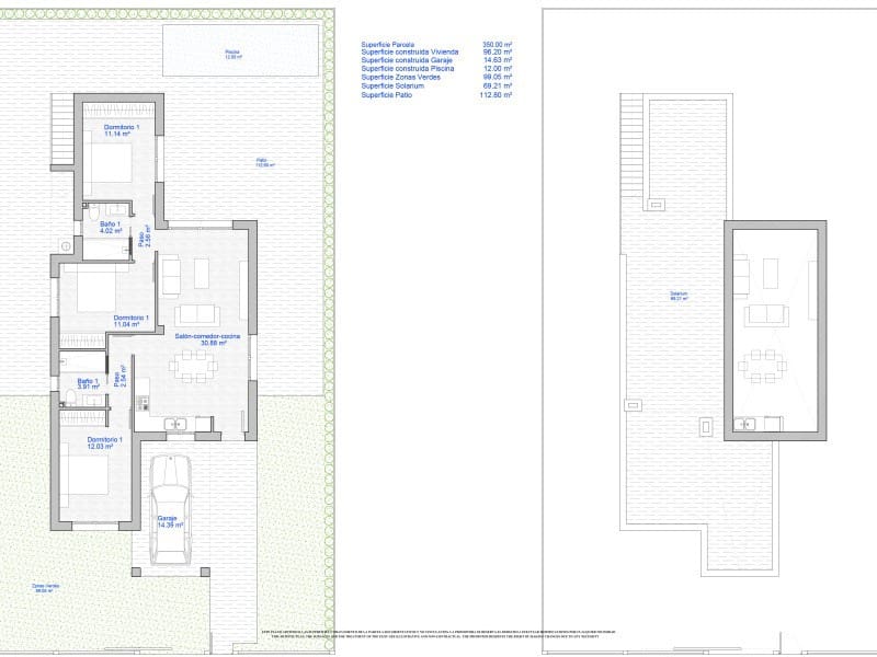 2 slaapkamer Villa te koop in Los Alcazares met zwembad - € 269.500 (Ref: 10175148)