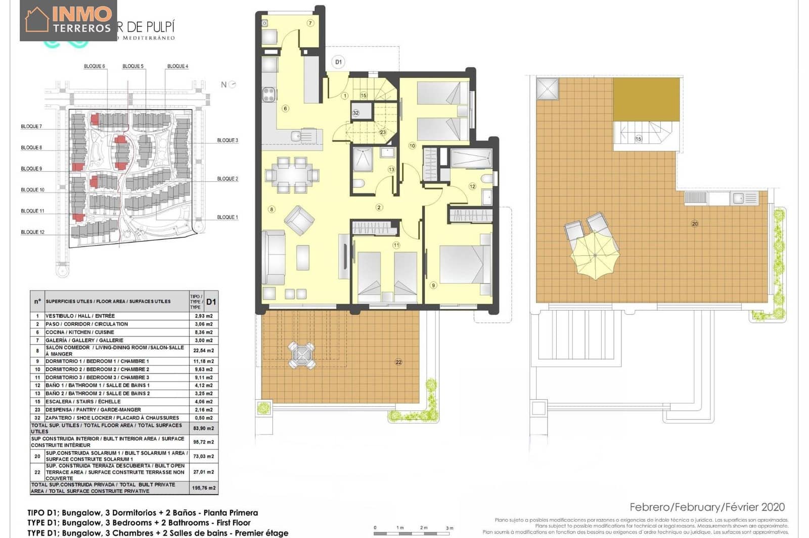 3 soverom Penthouse til salgs i San Juan de los Terreros med svømmebasseng garasje - € 280 000 (Ref: 7517150)