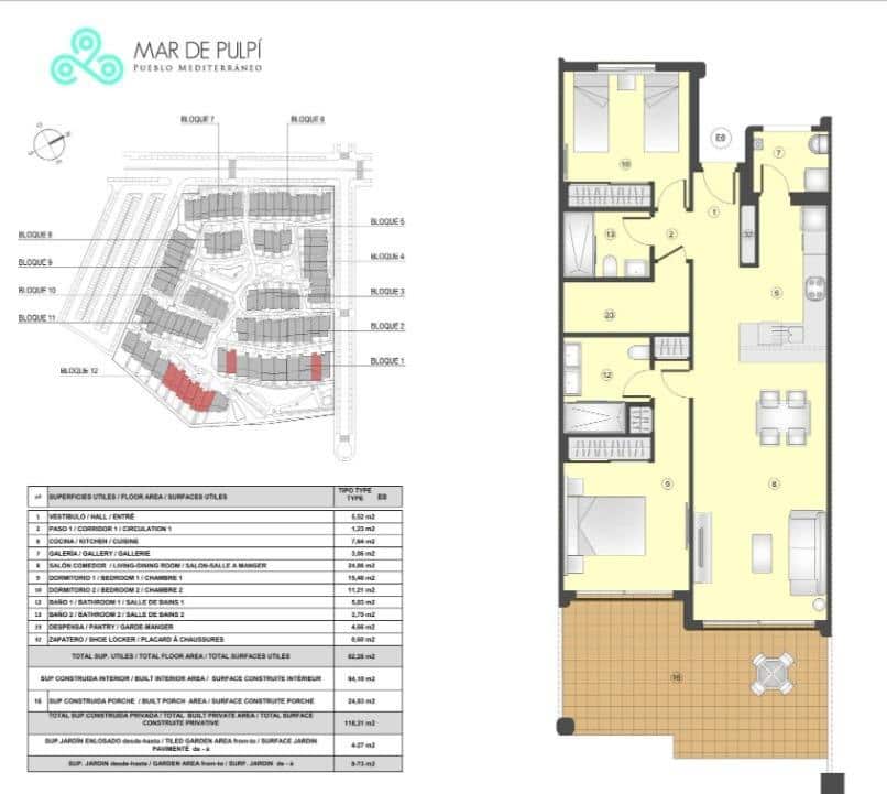 2 soverom Bungalow til salgs i San Juan de los Terreros med svømmebasseng - € 376 000 (Ref: 9169703)