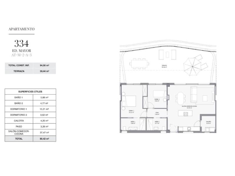 2 soveværelse Lejlighed til salg i Albir med swimmingpool - € 540.000 (Ref: 9825143)