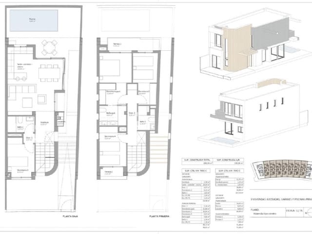 4 sovrum Semi-fristående Villa till salu i Las Majadas - Las Molinetas - Labradorcico, Aguilas - 399 000 € (Ref: 9840913)