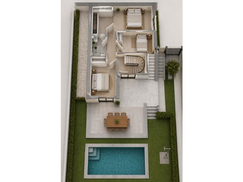4 camera da letto Villa in vendita in Camposol con piscina - 299.000 € (Rif: 9859943)
