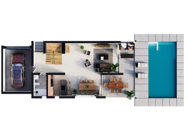 3 soverom Villa til salgs i Pueblo, Calpe / Calp med svømmebasseng - € 925 000 (Ref: 9876340)