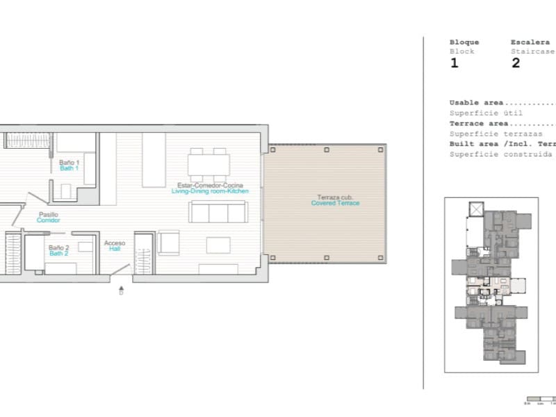 2 makuuhuone Huoneisto myytävänä paikassa Denia mukana uima-altaan - 366 000 € (Ref: 9878691)