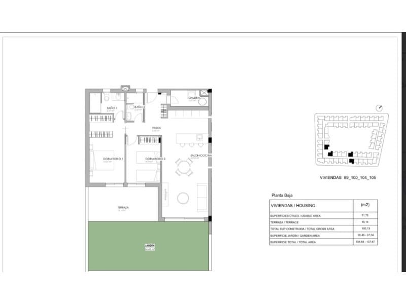 Bungalow de 2 habitaciones en La Veleta en venta con piscina - 380.000 € (Ref: 9881844)