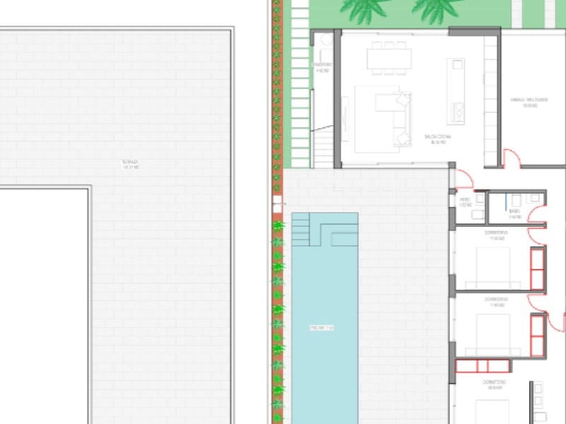 Pareado de 3 habitaciones en Los Alcázares en venta con piscina - 504.300 € (Ref: 9884695)