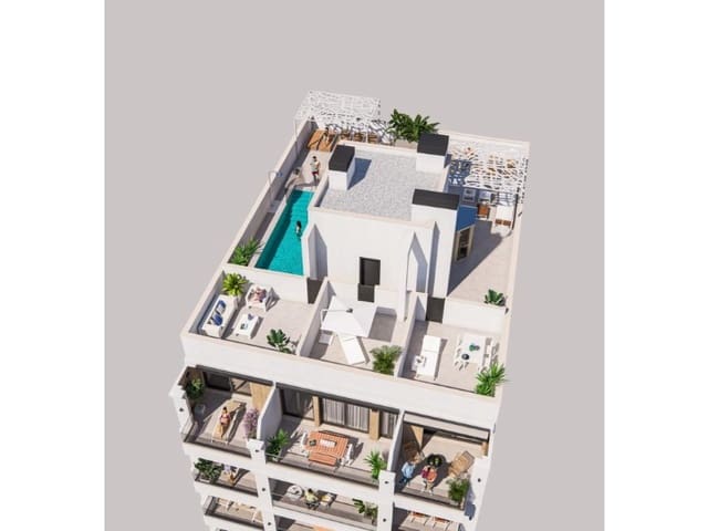 2 quarto Apartamento para venda em Playa del Cura, Torrevieja com piscina - 240 000 € (Ref: 9888012)