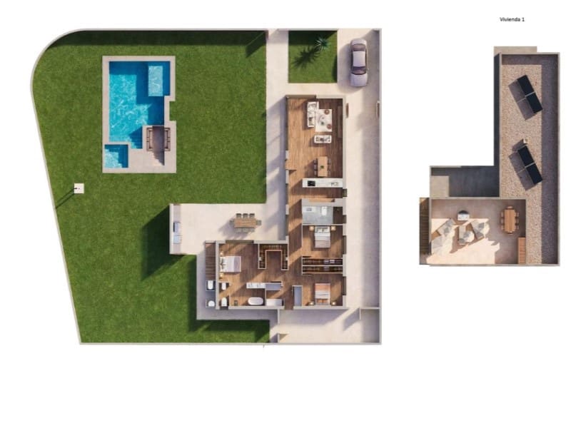 3 soveværelse Villa til salg i Sucina med swimmingpool garage - € 595.000 (Ref: 9888020)