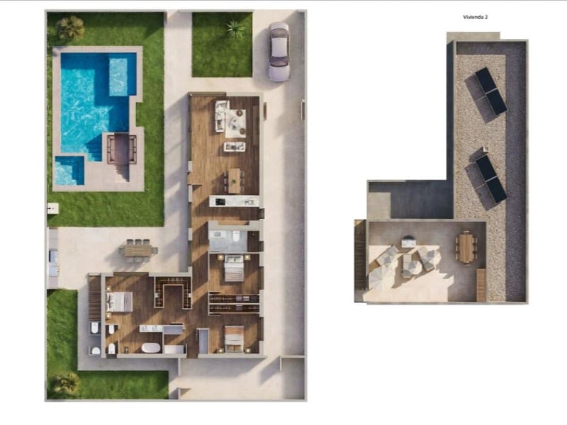 3 soveværelse Villa til salg i Sucina med swimmingpool garage - € 595.000 (Ref: 9888020)