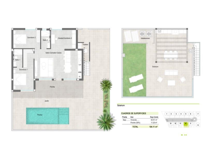 3 sypialnia Willa na sprzedaż w Alhama de Murcia z basenem - 369 900 € (Ref: 9899632)