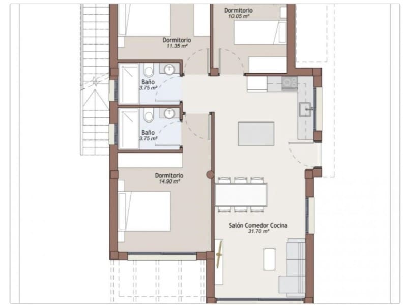 2 Zimmer Villa zu verkaufen in Vera mit Pool - 449.000 € (Ref: 9900628)