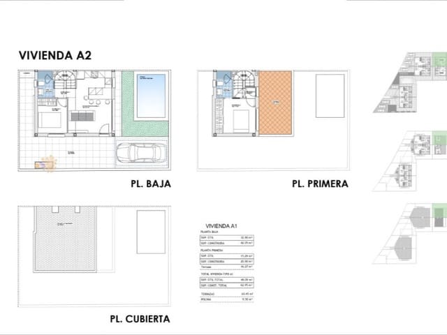 Pareado de 2 habitaciones en Alamillo, Mazarrón en venta con piscina - 249.900 € (Ref: 9900639)