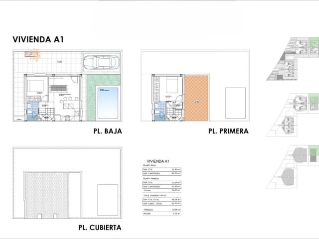 Pareado de 2 habitaciones en Alamillo, Mazarrón en venta con piscina - 249.900 € (Ref: 9900639)