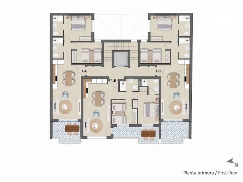 2 makuuhuone Huoneisto myytävänä paikassa Pilar de la Horadada mukana uima-altaan - 275 900 € (Ref: 9904601)