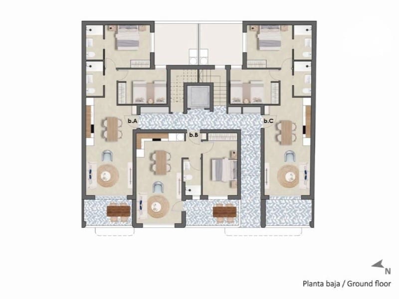 2 makuuhuone Huoneisto myytävänä paikassa Pilar de la Horadada mukana uima-altaan - 275 900 € (Ref: 9904601)