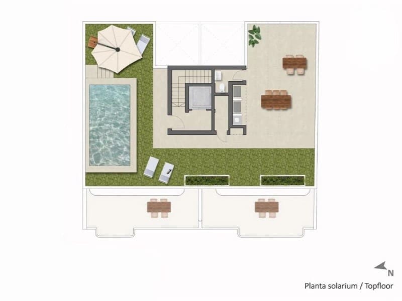 2 makuuhuone Huoneisto myytävänä paikassa Pilar de la Horadada mukana uima-altaan - 275 900 € (Ref: 9904601)