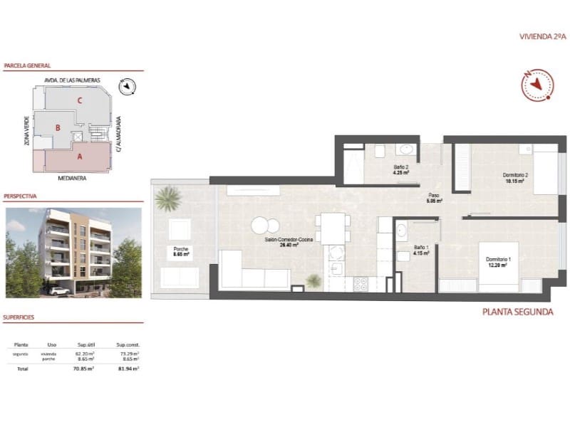 2 bedroom Apartment for sale in San Pedro del Pinatar with pool - € 259,900 (Ref: 9907469)