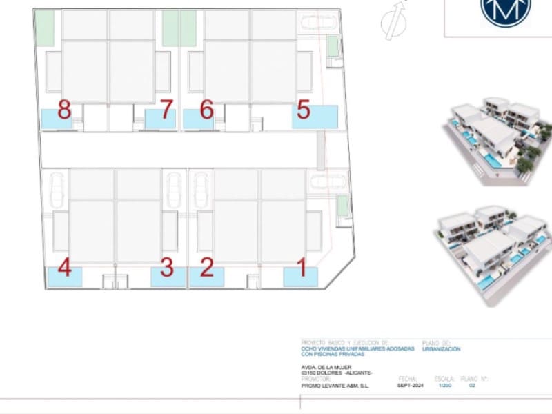 3 makuuhuone Paritalo myytävänä paikassa Dolores mukana uima-altaan - 420 000 € (Ref: 9913099)