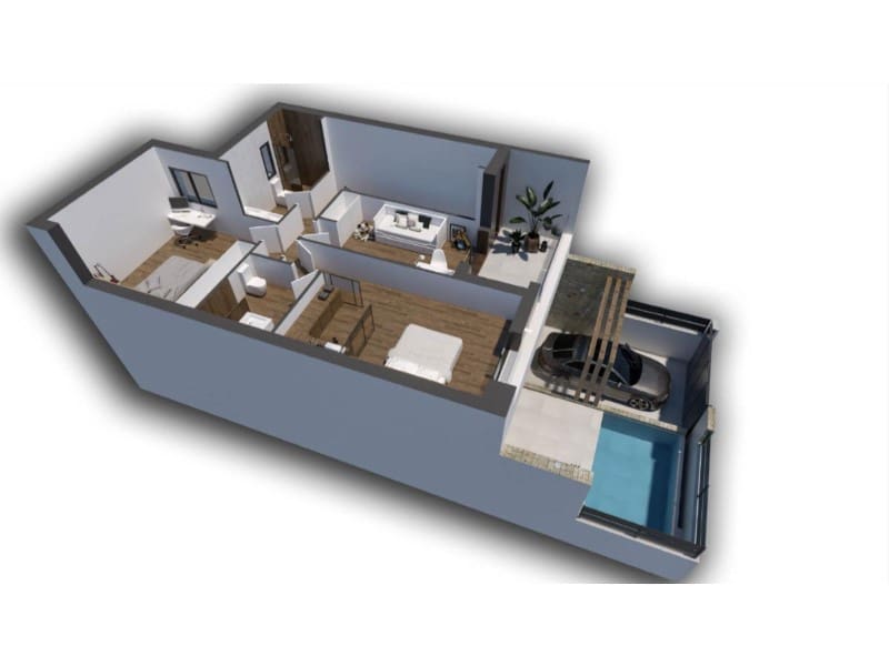 3 makuuhuone Paritalo myytävänä paikassa Dolores mukana uima-altaan - 420 000 € (Ref: 9913099)