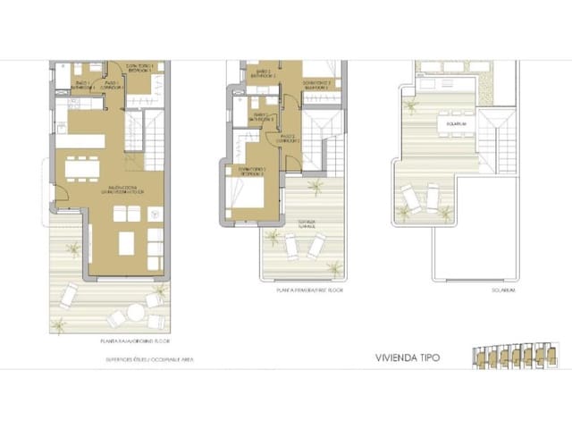 3 camera da letto Villa in vendita in Pinar de Campoverde, Pilar de la Horadada con piscina - 499.900 € (Rif: 9915722)