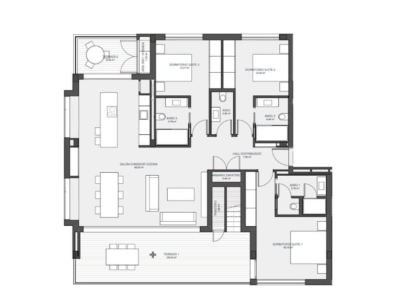 2 makuuhuone Huoneisto myytävänä paikassa Orihuela Costa mukana uima-altaan - 549 000 € (Ref: 9915724)