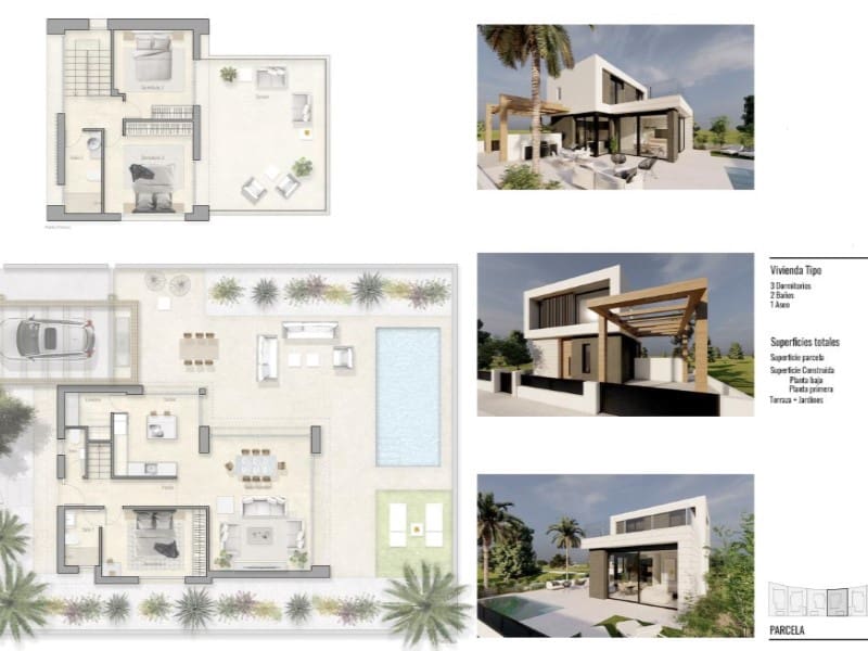 3 makuuhuone Huvila myytävänä paikassa Pinar de Campoverde mukana uima-altaan - 594 000 € (Ref: 9915732)