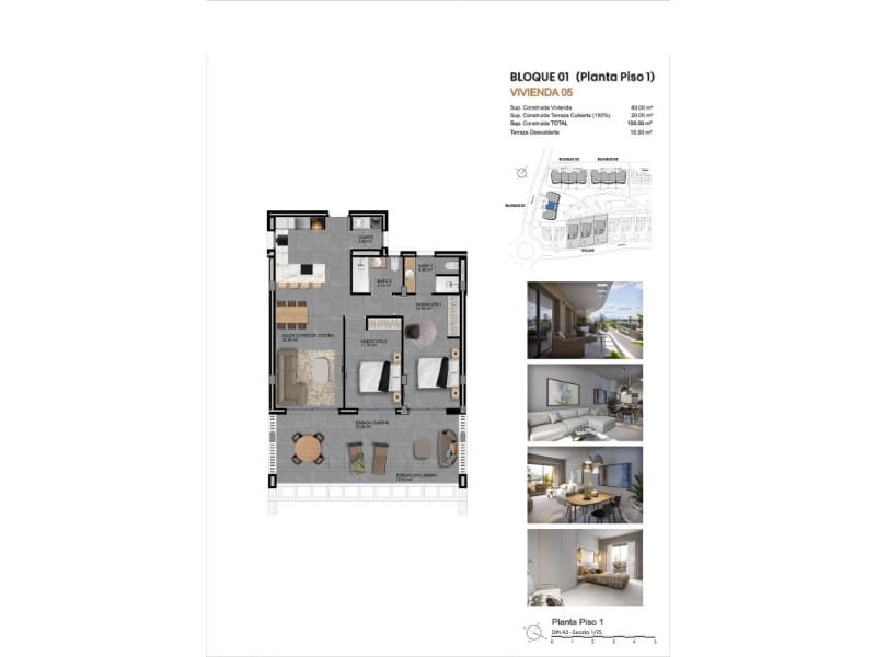 3 camera da letto Appartamento in vendita in Finestrat con piscina - 470.000 € (Rif: 9916895)
